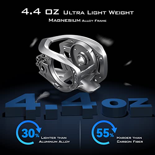 KastKing Kestrel Elite Baitcasting Fishing Reel, Magnesium Frame Finesse Baitcaster Lightest at only 4.4 Ounces, Easily Cast Lures Down to 1/32 oz