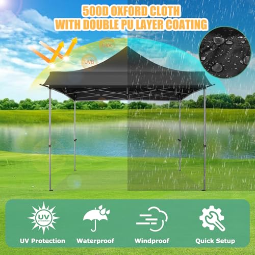 COBIZI 10x10 Pop Up Canopy Tent with Awning