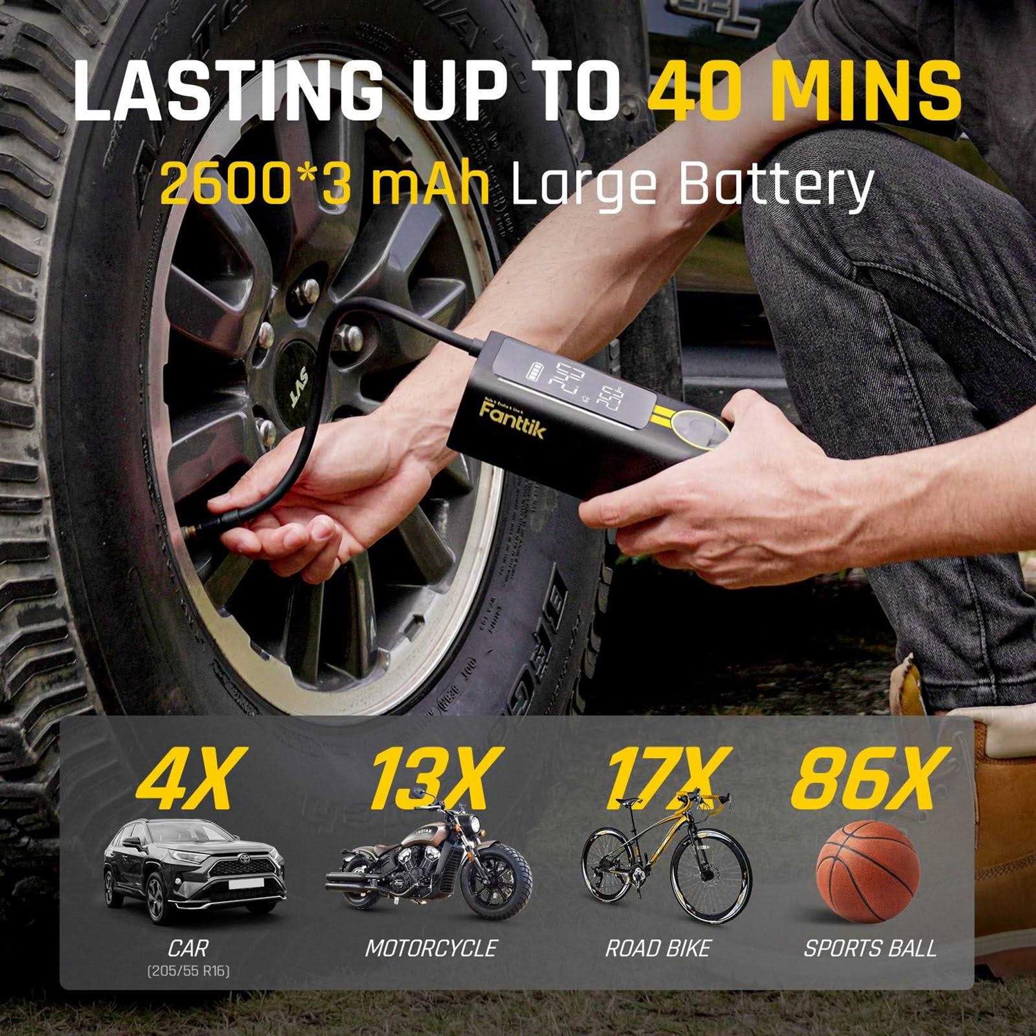Fanttik X8 Apex Tire Inflator Portable Air Compressor Inflation - Sports Supplies Online Store
