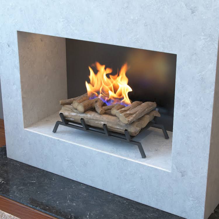 Regal Flame 24x22 Convert to Ethanol Fireplace Log Set with Burner Insert from Gel or GAS Logs