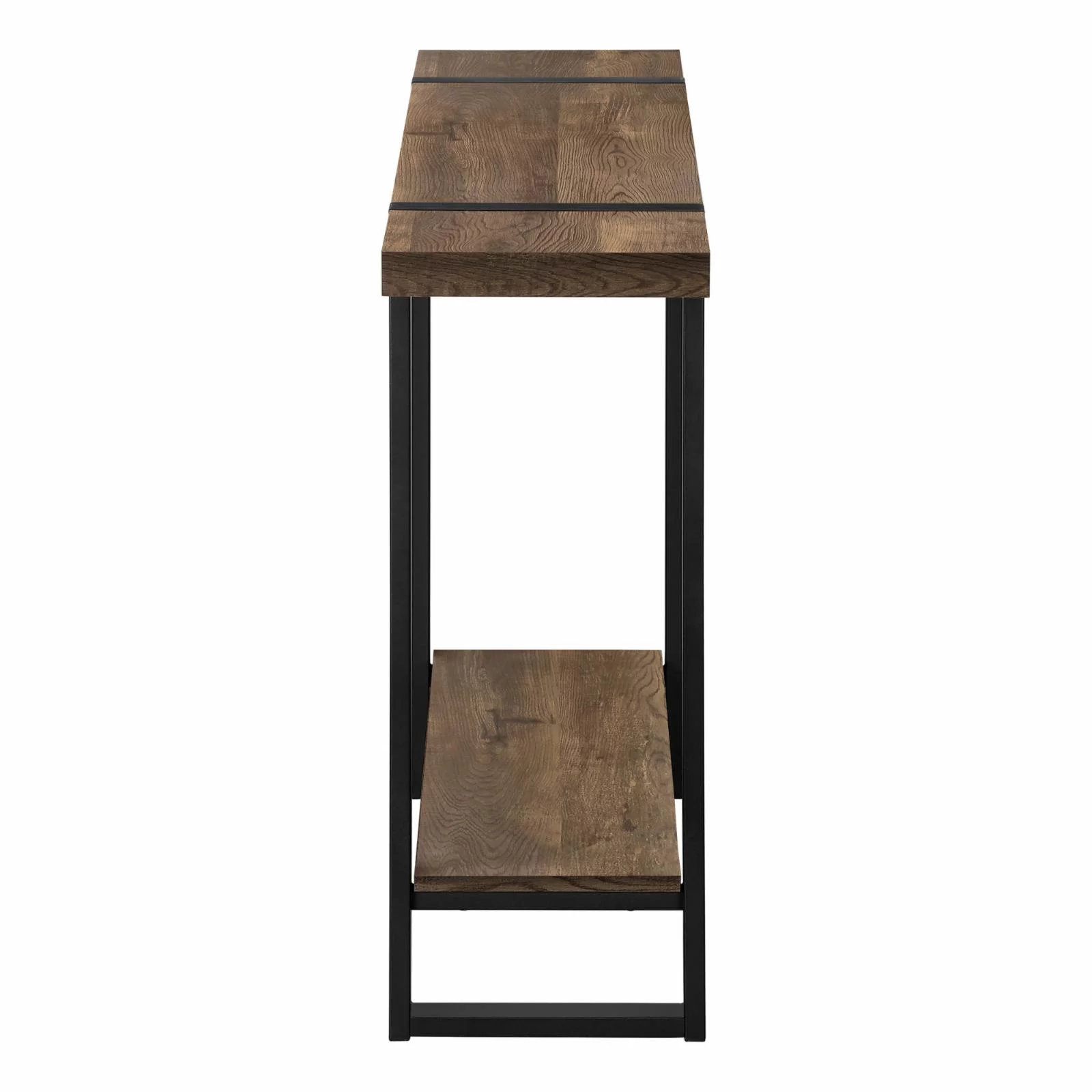 Accent Table Console Entryway Narrow Sofa Bedroom Metal Black