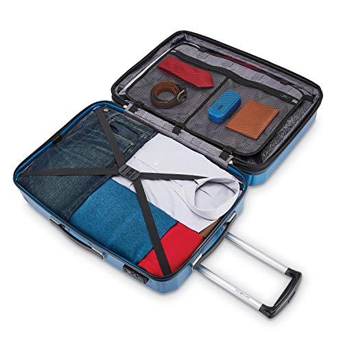 Samsonite Winfield 3 DLX Hardside Expandable Luggage with Spinners, Silver, Carry-On 20-Inch