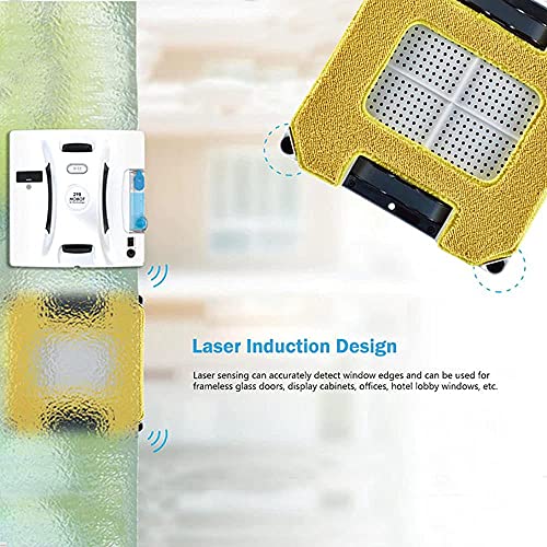 HOBOT-298 Window Cleaning Automatic Robot with Ultrasonic Water Spray, Intelligent Cleaning, AI Smart Route Plan, Replaceable Water Tank
