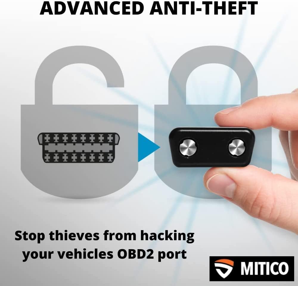 MITI OBD Protector | Metal OBD2 Port Lock Cap | Car Anti-Theft OBD Locking Device | Model R