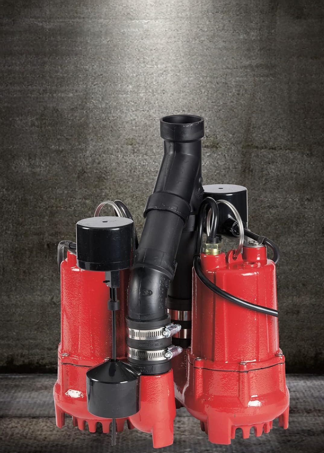 Red Lion RL-SC33DUP RL-SC33DUP 1/3 HP Dual Automatic Cast Iron Sump Pump System with 10-Foot Power Cord, ,