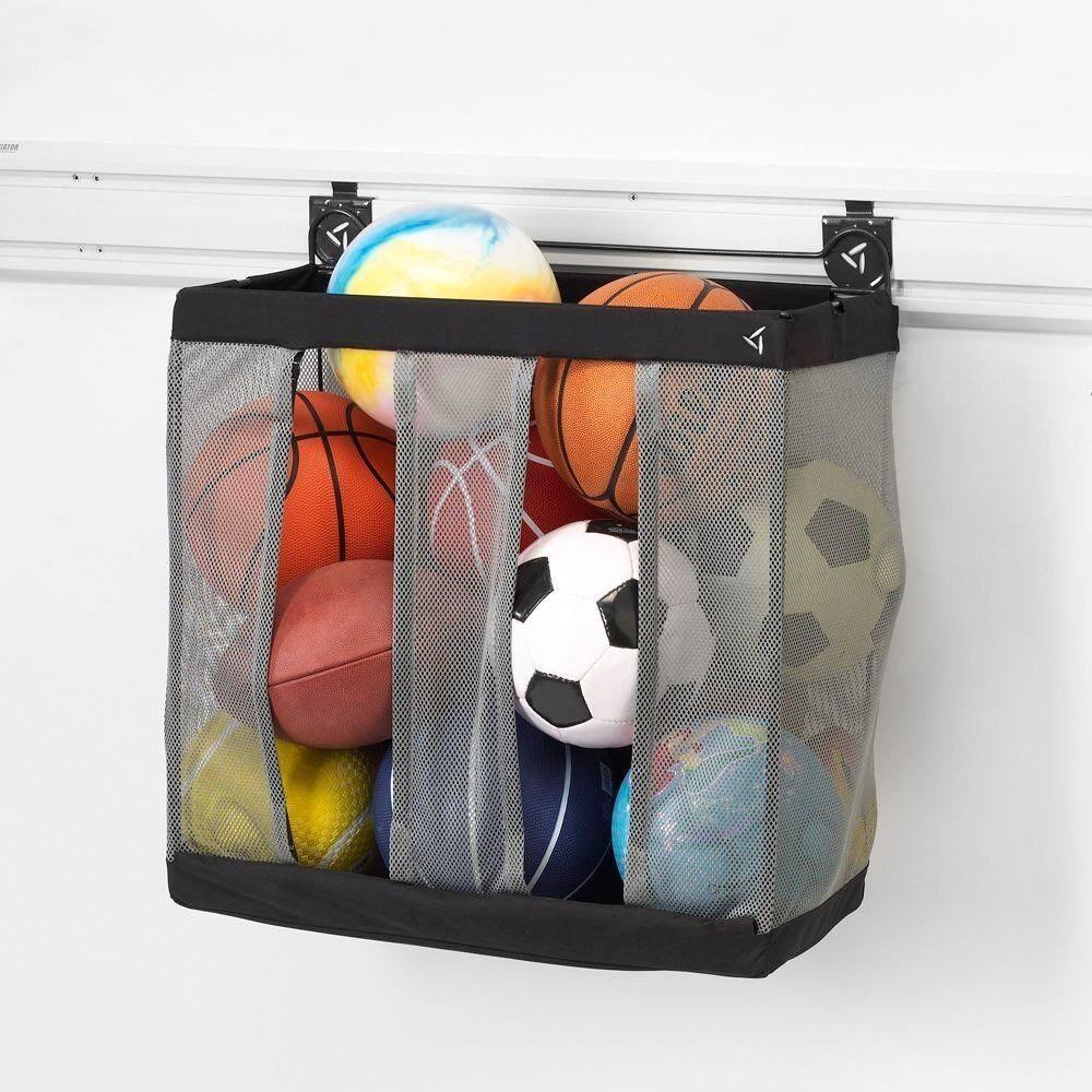 Gladiator Ball Caddy Garage Storage Bin Tote Mesh Basket GearTrack GearWall New