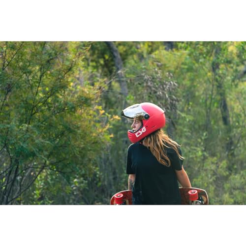 TSG - Pass 2.0 Full-face Premium Helmet w/Two Visors | Downhill Skateboarding, E-Skating, E-Onewheeling, Longboarding | Nose Ports, Air Flow Channels