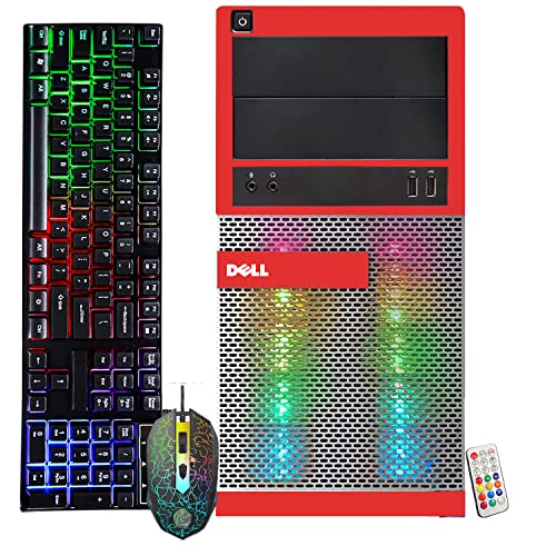 Dell Optiplex 7020 Gaming Desktop PC - Intel Core i7 4th Gen 3.4GHz, NVIDIA GeForce GT 1030 2GB, 16GB RAM, 512GB SSD, HDMI, DVI, VGA, New Keyboard