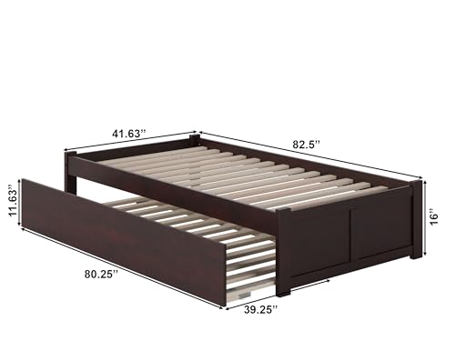 AFI Concord Platform Bed with Footboard & Storage Drawers