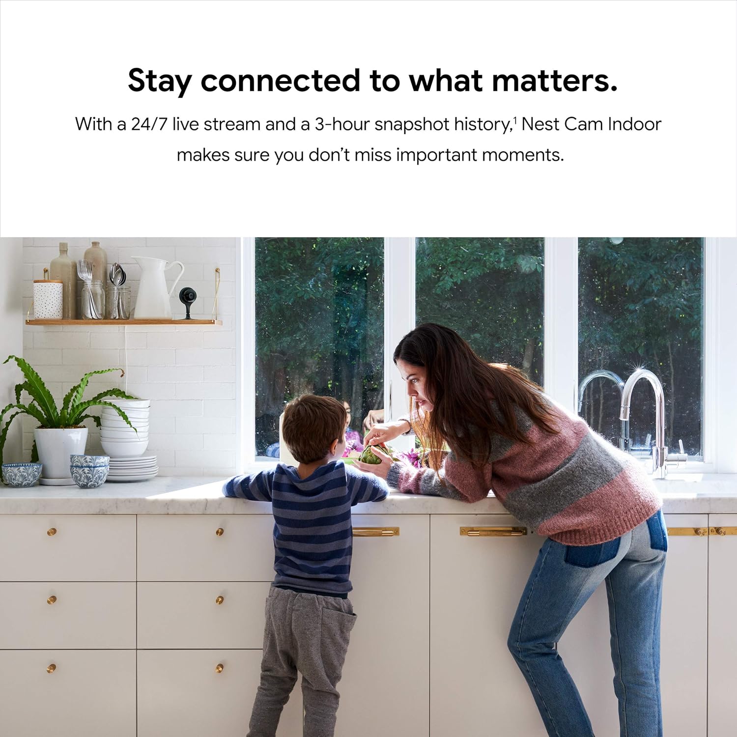 Google Nest Cam Indoor - 1st Generation - Wired Indoor Camera - Control with Your Phone and Get Mobile Alerts