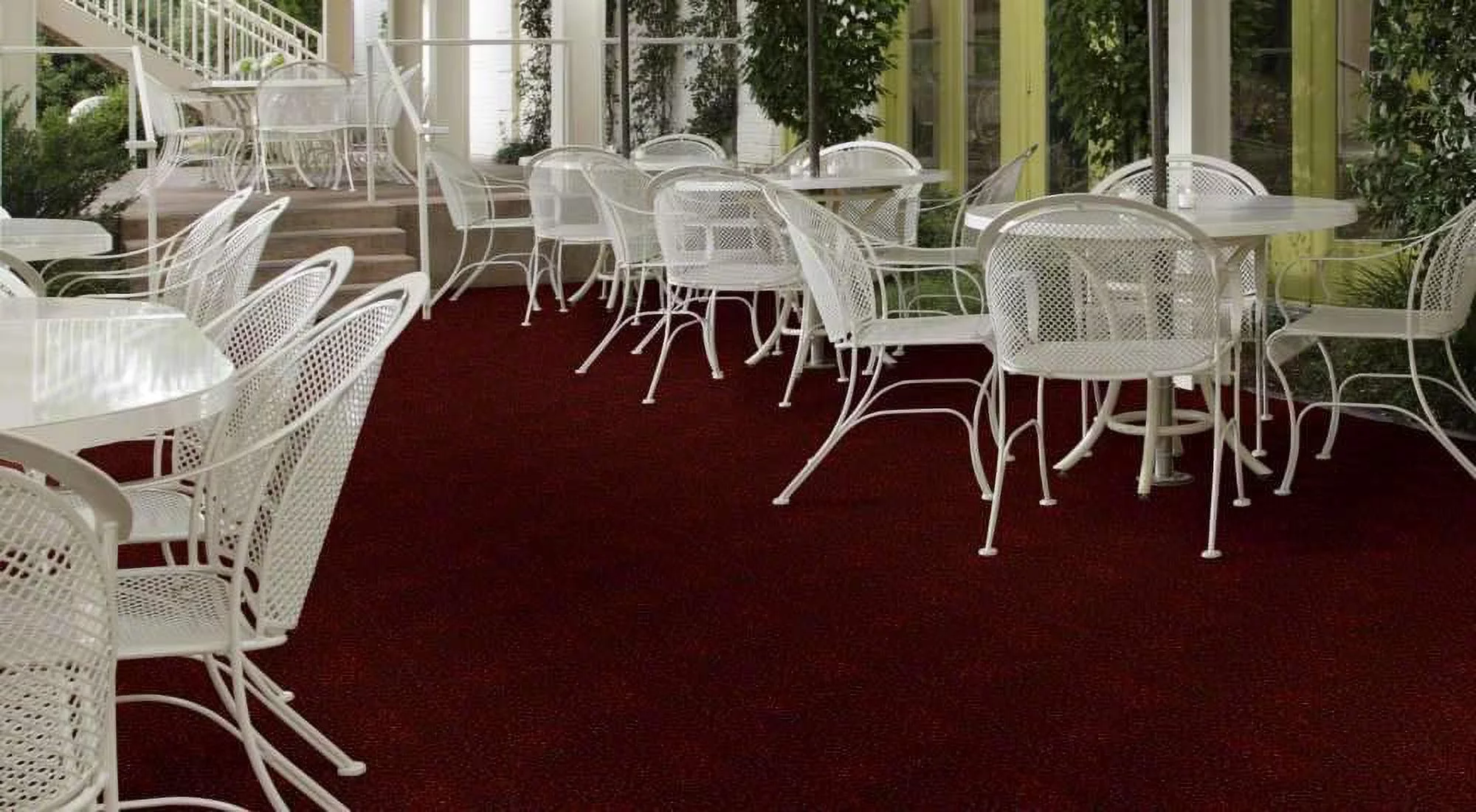 10'x12' Bandana Red Indoor/Outdoor Bargain-Turf Area Rugs. Great for Gazebos, Decks, Patios