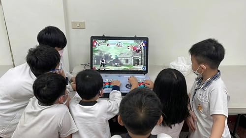 Portable 20000 in 1 Metal Box 3D Arcade Game Console, 22 inch Screen Retro Electronic Game Console, with Search/Hide/Save/Load/Pause Functions