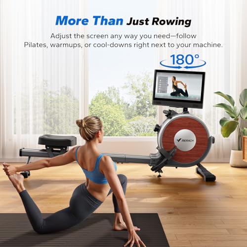 MERACH Rowing Machines for Home, Magnetic Rowing Machine with 16 Levels, Rower Machine of Quiet Resistance