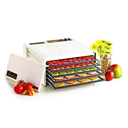 Excalibur 5 Tray Black Door Dehydrator, Medium, White 3500W