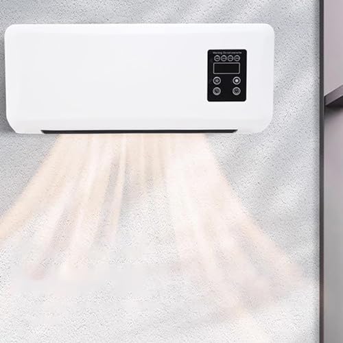 Mini Split AC/Heating System, Wall Mounted Portable Ductless Air Conditioner Fan With Remote, 2024 Wall Mounted Air Curtain Fan 2 In 1