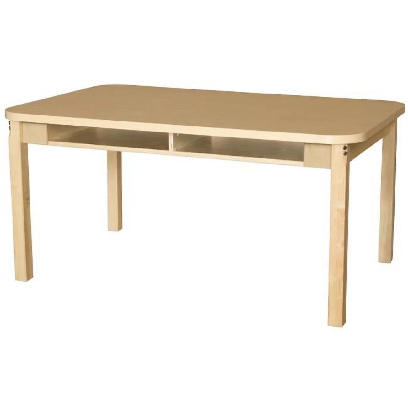 Wood Designs 1848DSKHPL24 Two Seat Student Desk with 24 in. Hardwood Legs