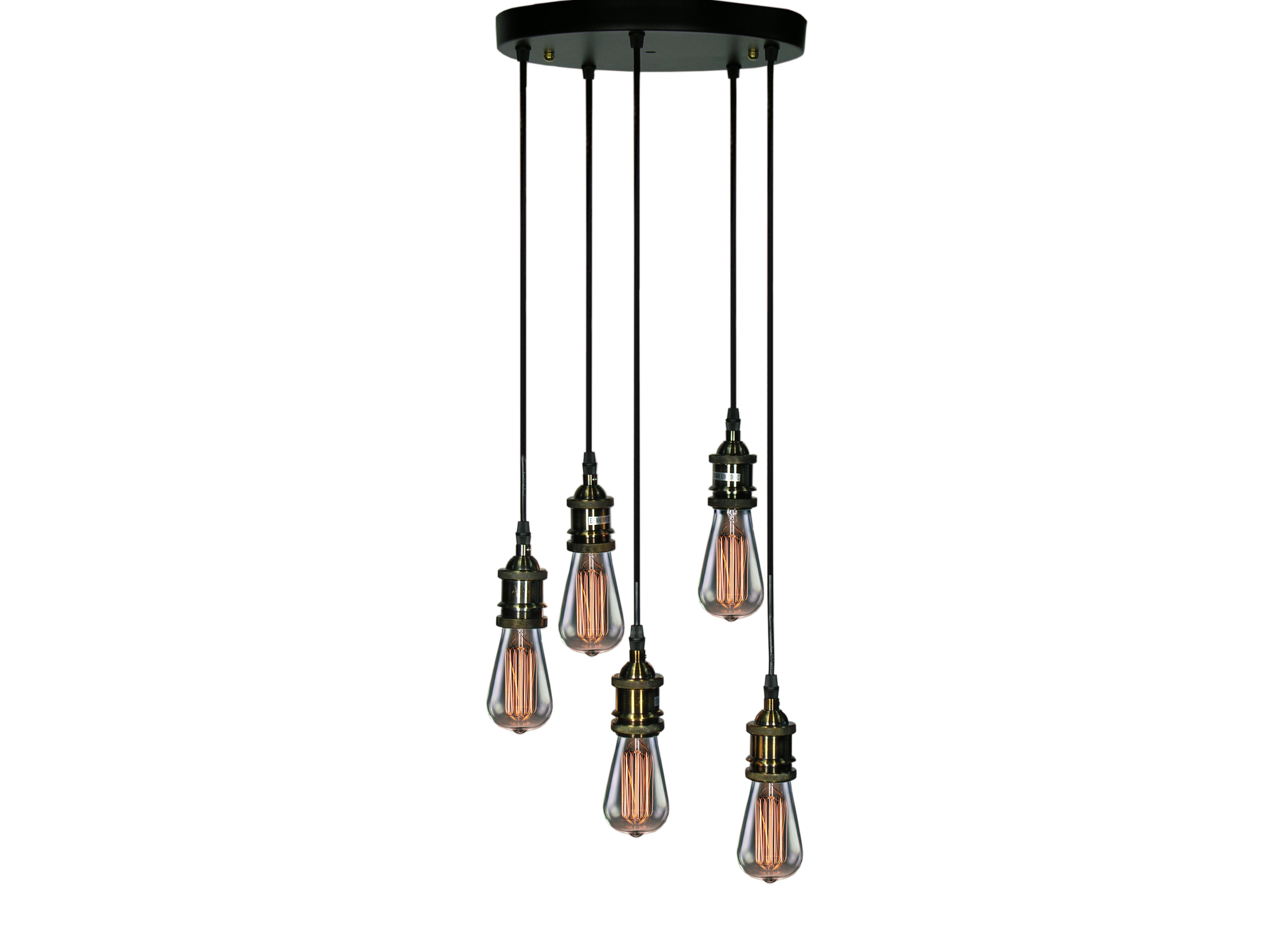 Tanya 5-light Adjustable Cord Edison Lamp with Bulbs