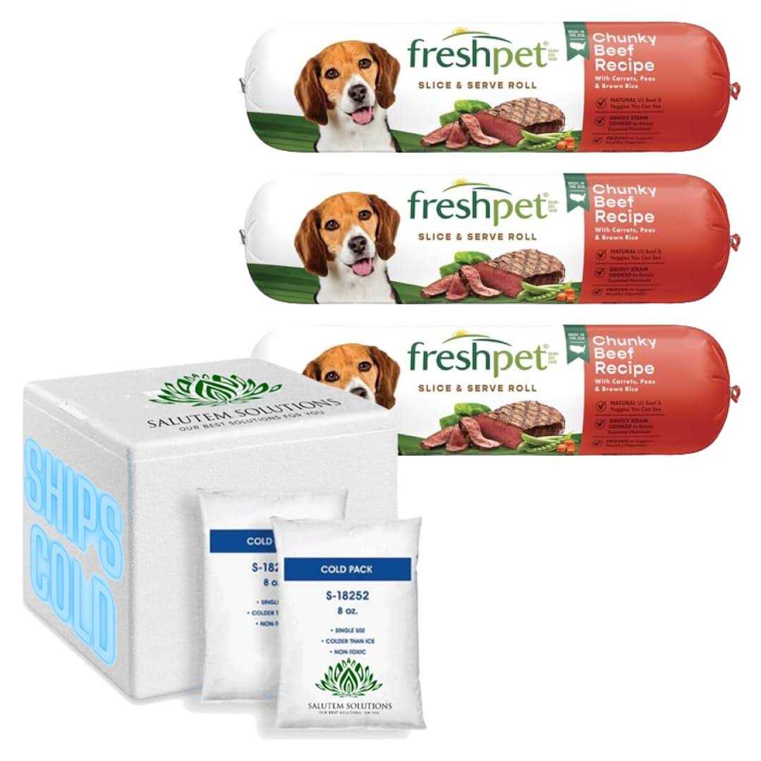 Salutem Vita Freshpet Dog Food Chunky Beef Recipe - Pet Supplies online store