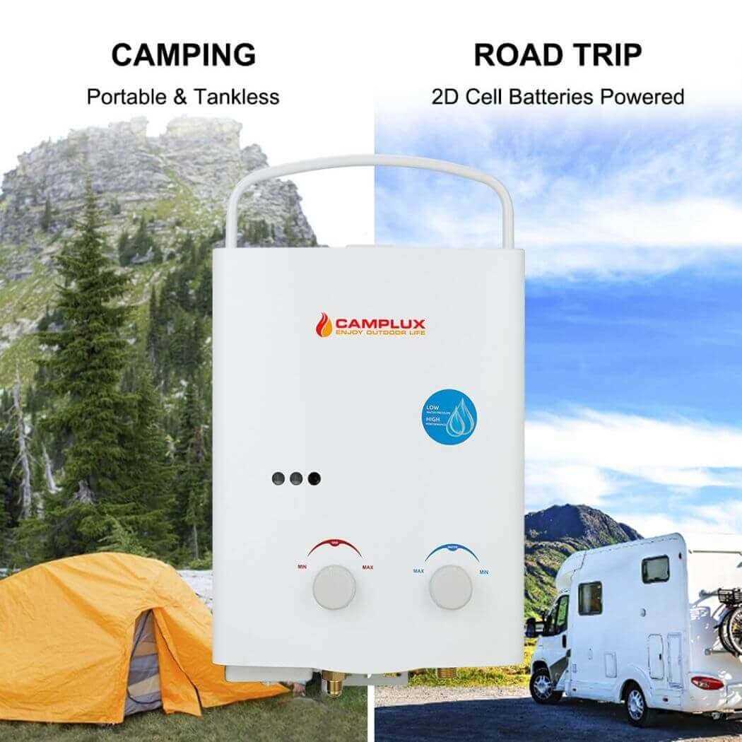Camplux 5L 1.32 GPM Outdoor Portable Propane Tankless Water Heater AY132 - Shop Hardware Tools Online Store