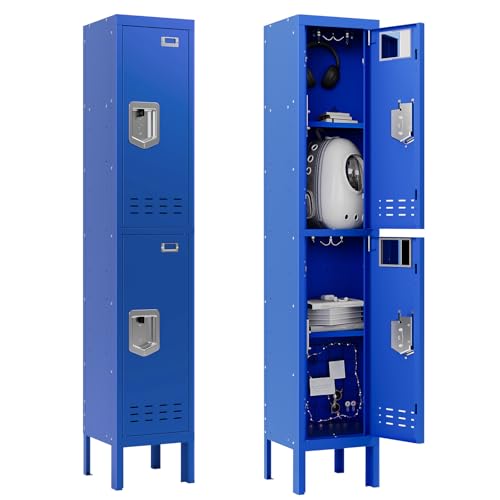 Metal Cabinet Home Office Storage,Lockers,Lockable Employees Metal Locker with Door,54" Height Steel Locker,Lockable Steel Locker for Gym,School,Home