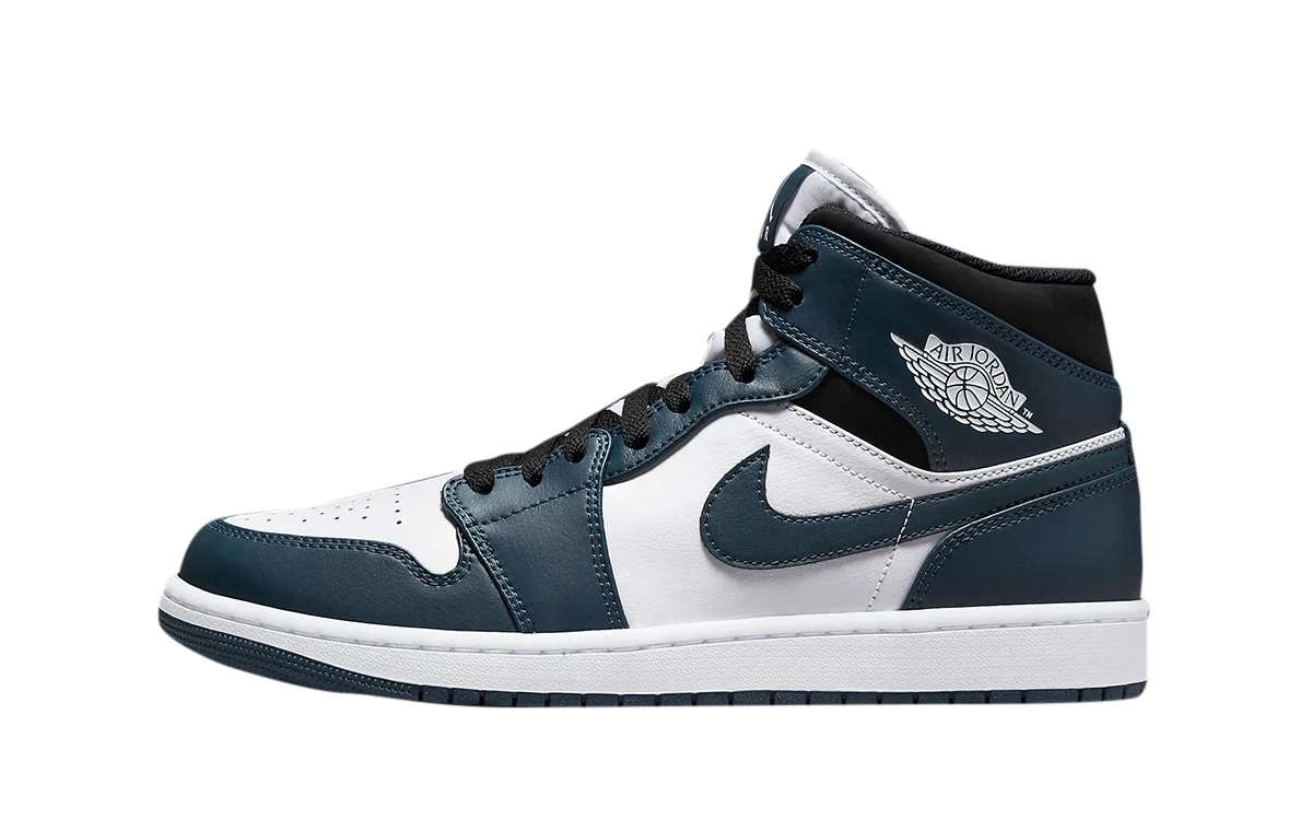 Men's Jordan 1 Mid Armory Navy/White-Black (554724 411) - 7.5 - Curated Treasures Market