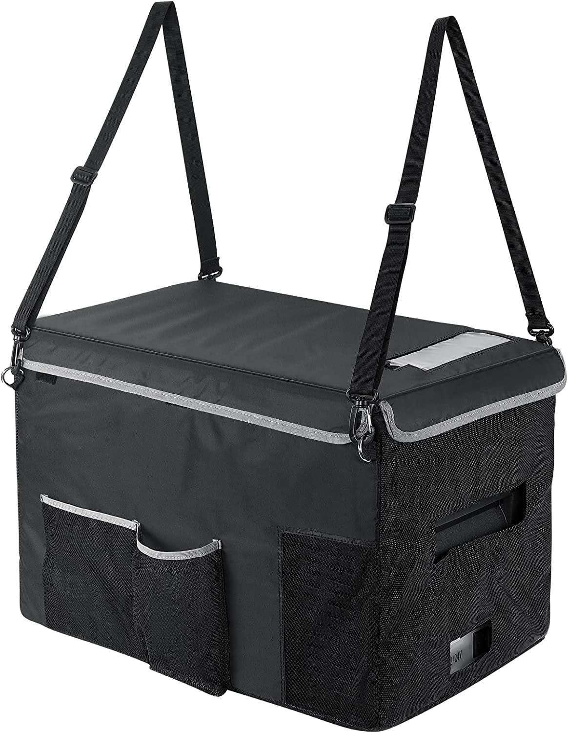 JOYTUTUS 25L Portable Car Refrigerator 26 Quart Cooler Compact RV Fridge 12/24V DC Cord and 110V AC Electric Freezer Compressor for Driving Travel