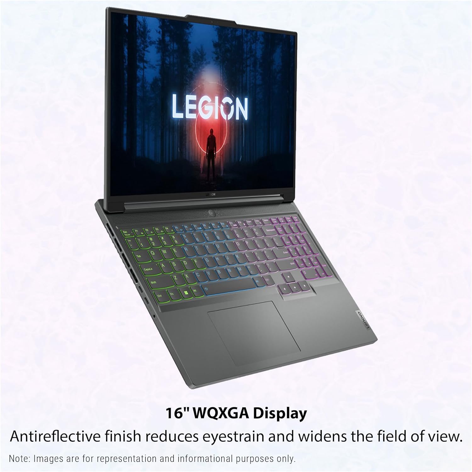 Lenovo Legion Slim 5 Gen 9 Laptop, AMD Ryzen 7 8845HS, 16" WQXGA Display, 64 GB DDR5 RAM, 2 TB PCIe SSD, NVIDIA GeForce RTX 4070, Backlit Keyboard