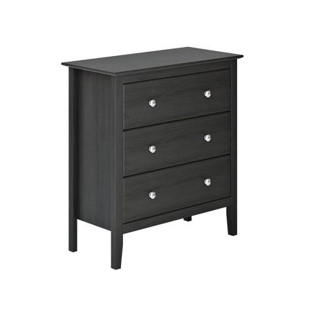 Adeptus Easy Pieces Solid Pine 3-Drawer Chest, Pecan Brown