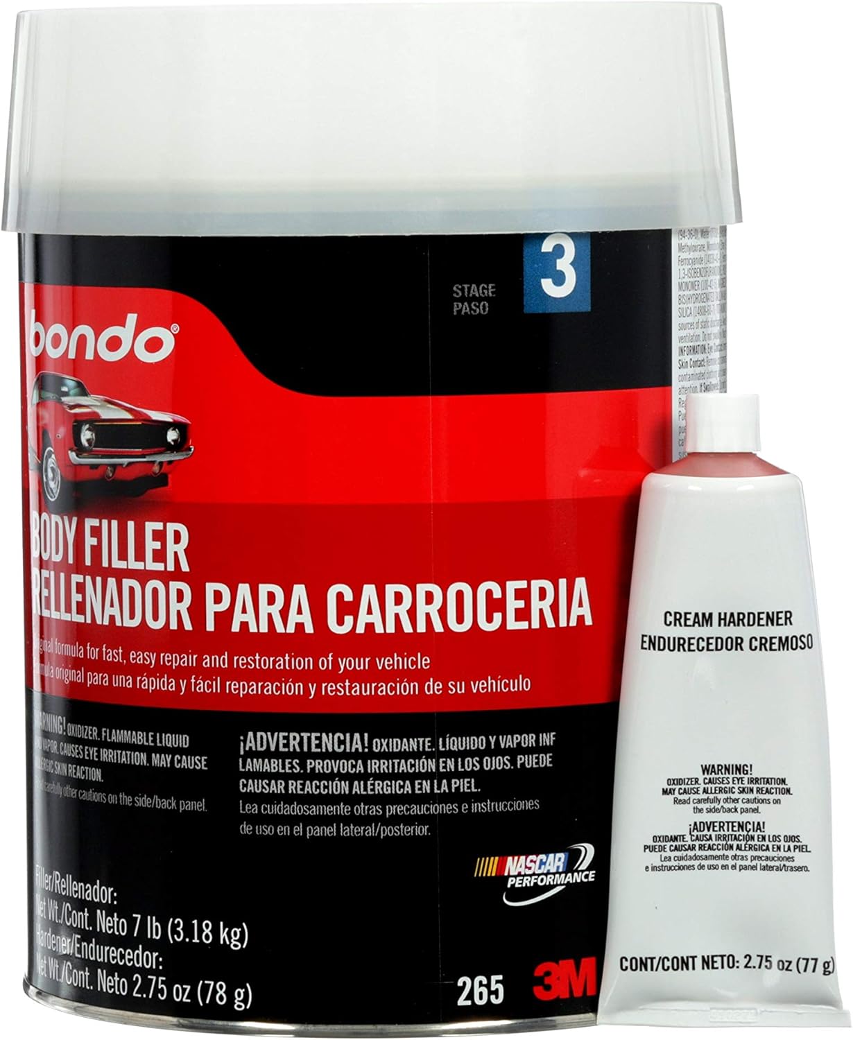 Bondo 265 Lightweight Filler Can - 1 Gallon Pack of 2