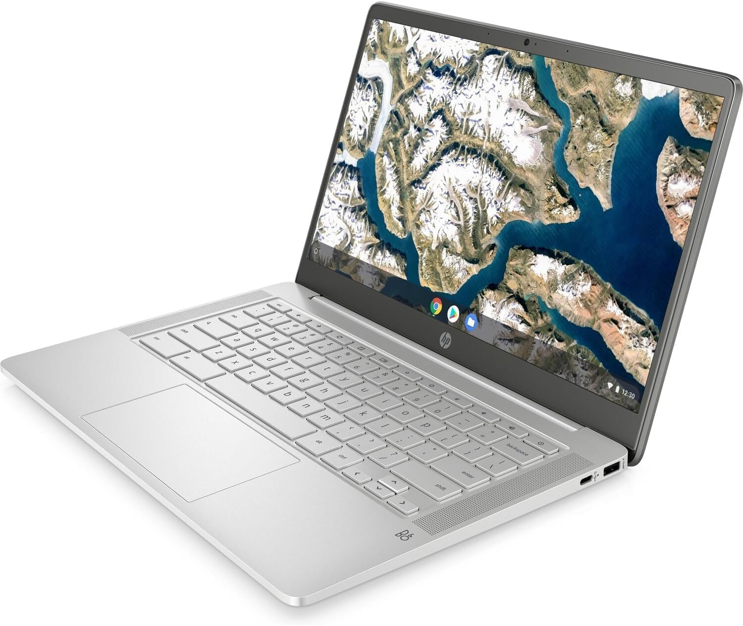 HP Chromebook 14a-na0010ca, 14-inch HD Laptop Intel Celeron N4000 4GB RAM 64GB eMMC USB-C, Wi-Fi & Bluetooth Built-in HD Camera Notebook