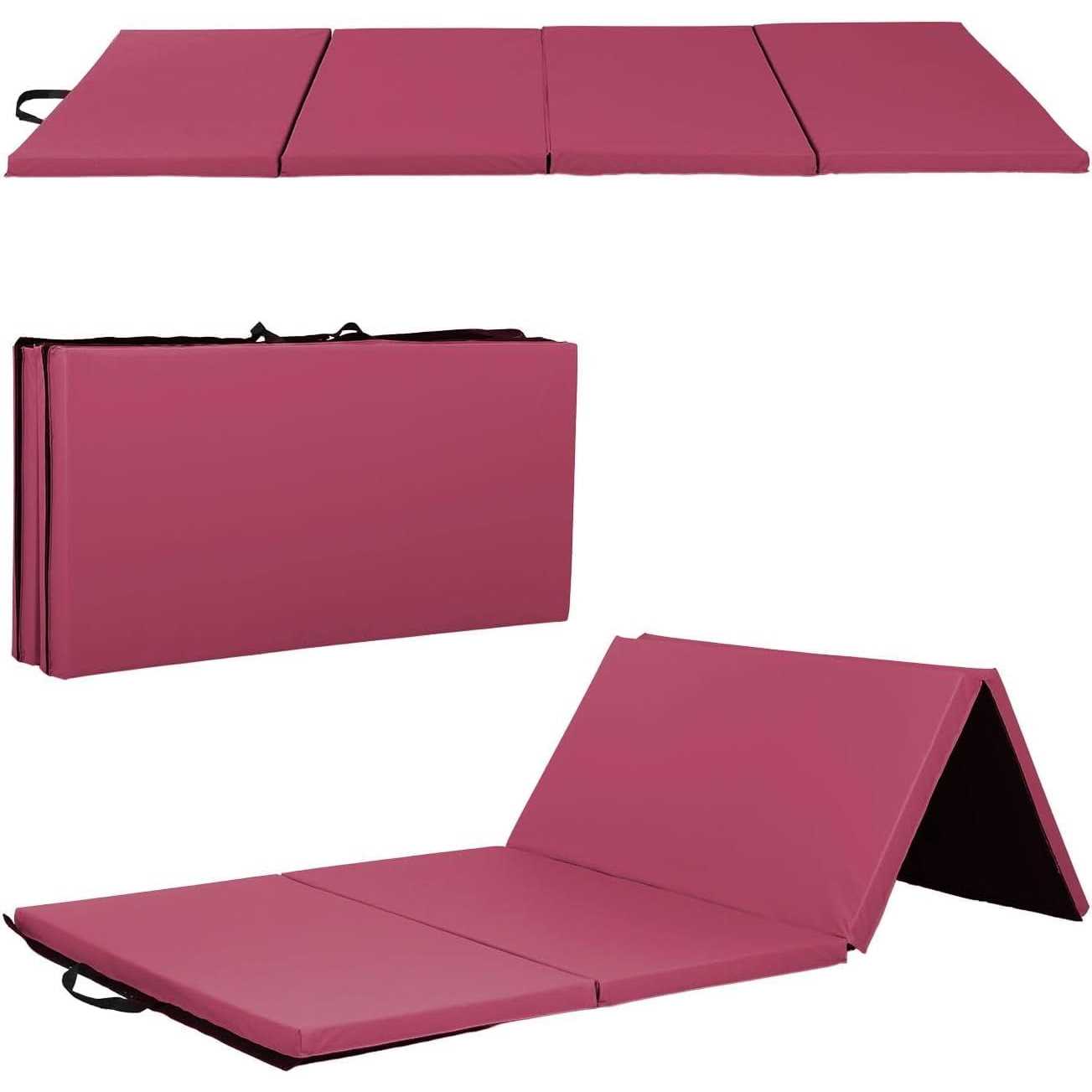 BestMassage Gymnastics Mat Exercise folding Panel Gymnastics Mat Gym Fitness Exercise Mat 4 - Sports Supplies Online Store