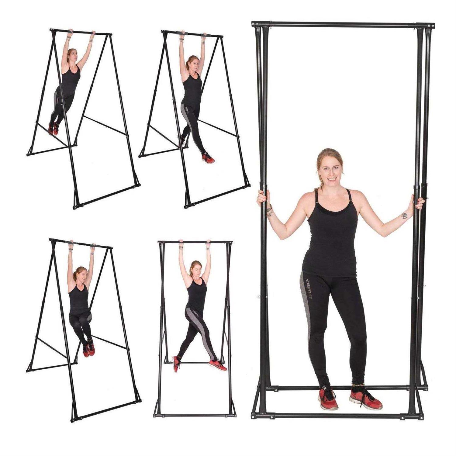 VEVOR Pull Up Bar Foldable Pull Up Station Aerial Yoga Stand Frame Swing Stand Frame - Sports Supplies Online Store