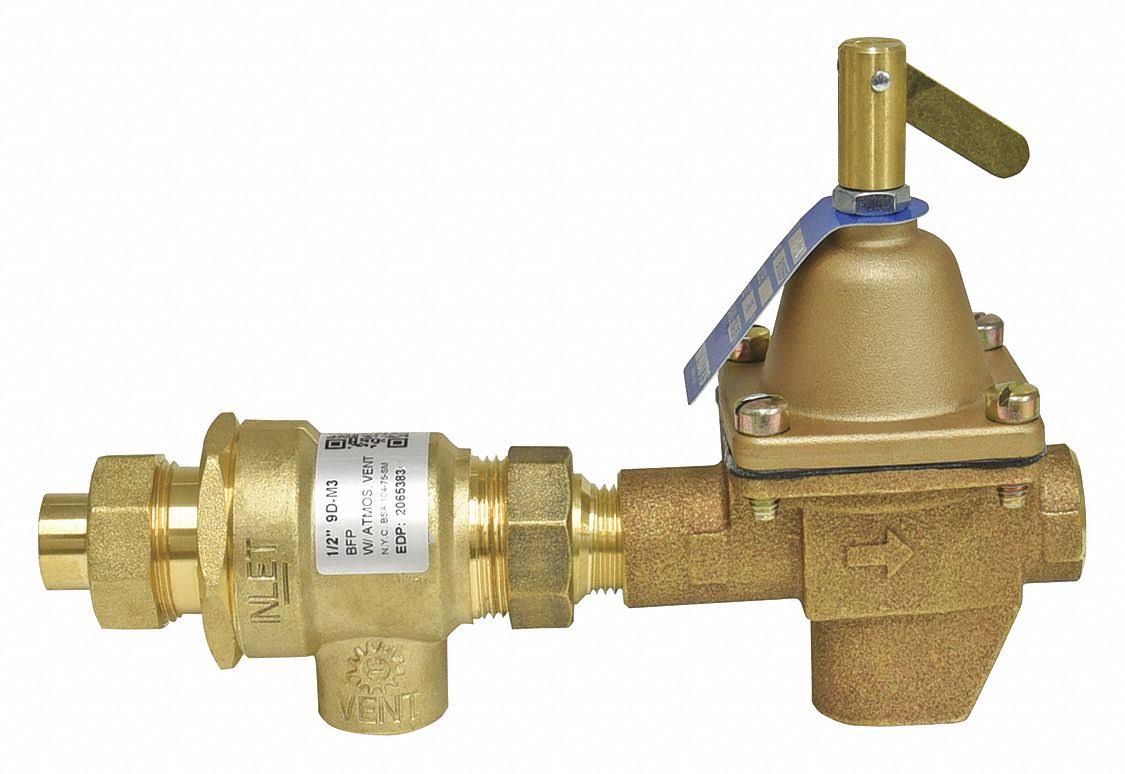 Watts B911S-M3 Comb Fill Valve/Backflow Preventor,1/2In