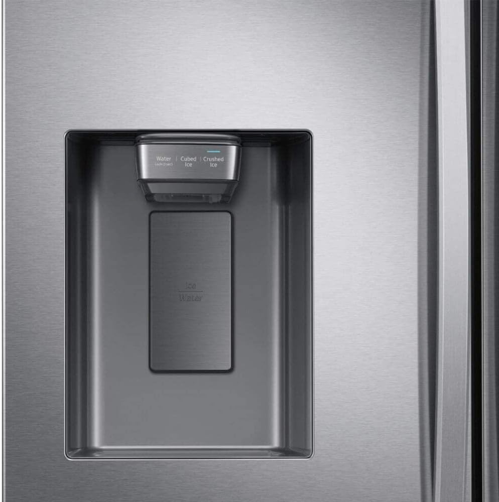 Samsung 27 Cu. Ft. Fingerprint Resistant Stainless Steel 3-Door French Door Refrigerator With External Water & Ice Dispenser