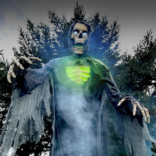 Haunted Hill Farm Motion-Activated 7.5-Ft. Tall Smoldering Ghoul