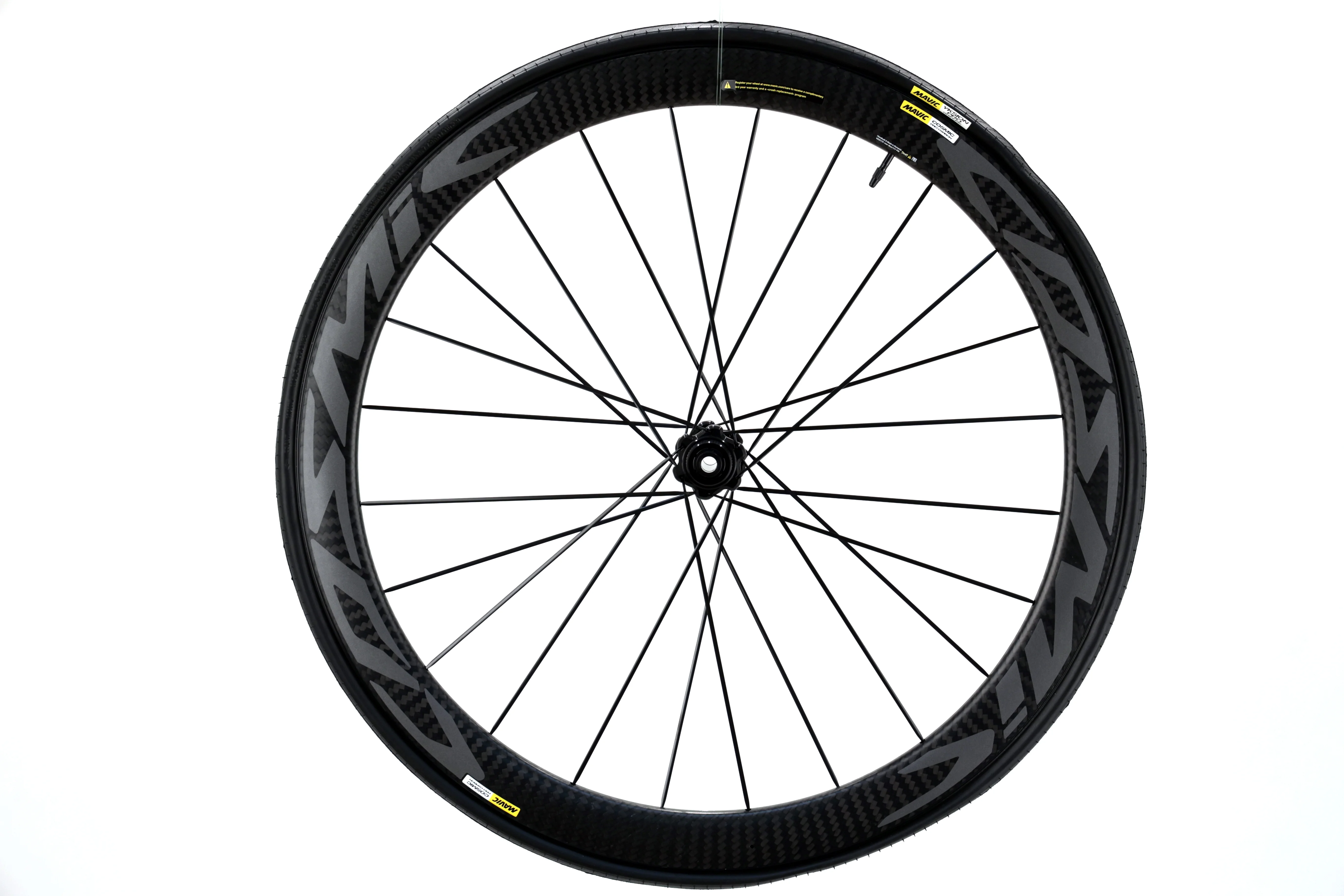 Mavic Cosmic Pro Carbon Front Wheel, 700c, Clincher, 12 x 100mm TA, 24H, Disc - Radiant Selections