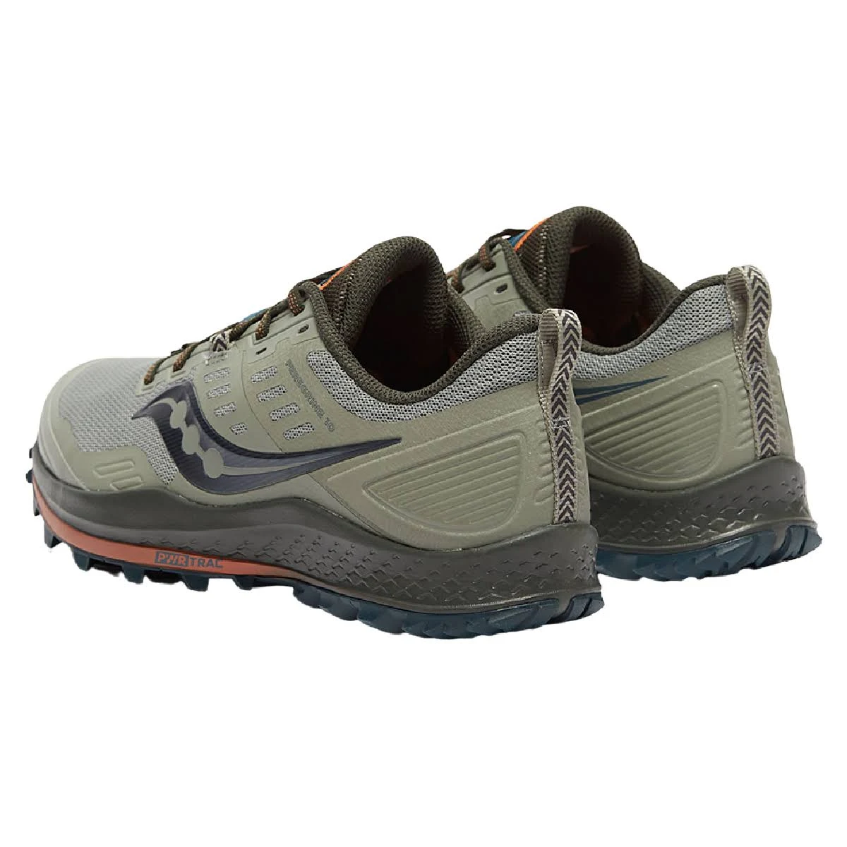 Saucony Men&s Peregrine 10 Pine-Orange / 10.5