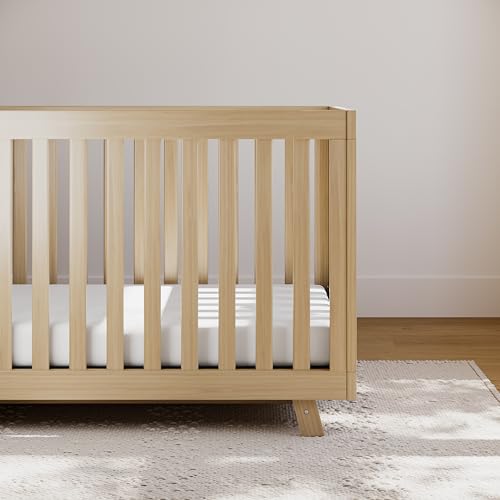Storkcraft Beckett Convertible Crib (Driftwood) – Converts from Baby Crib to Toddler Bed and Daybed, Fits Standard Full-Size Crib Mattress
