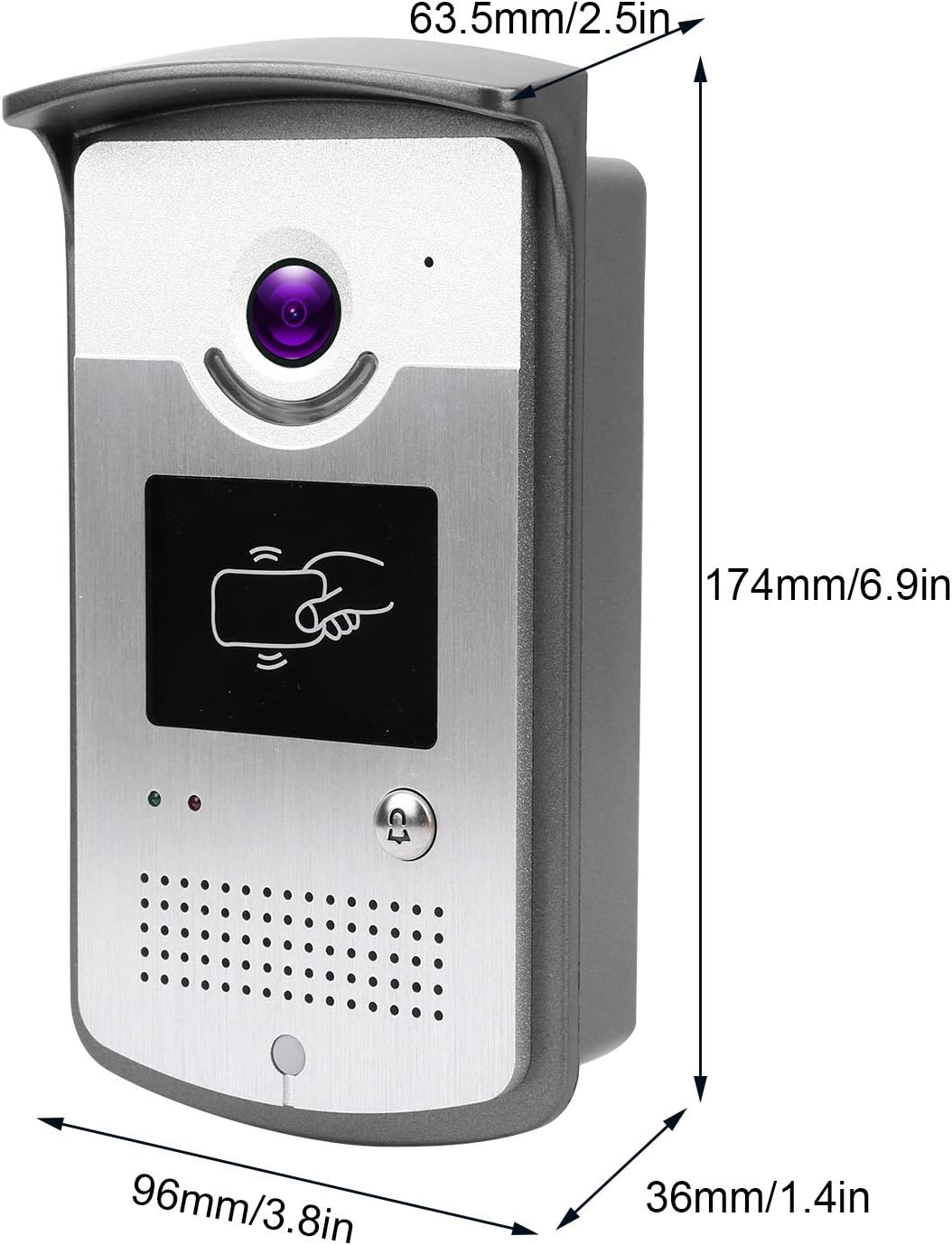 7in TFT 1080P Video Doorbell, WiFi Intercom Doorbell, Waterproof Video Door Phone with 2 Monitors 2 Cameras, Remote Control & Night Vision