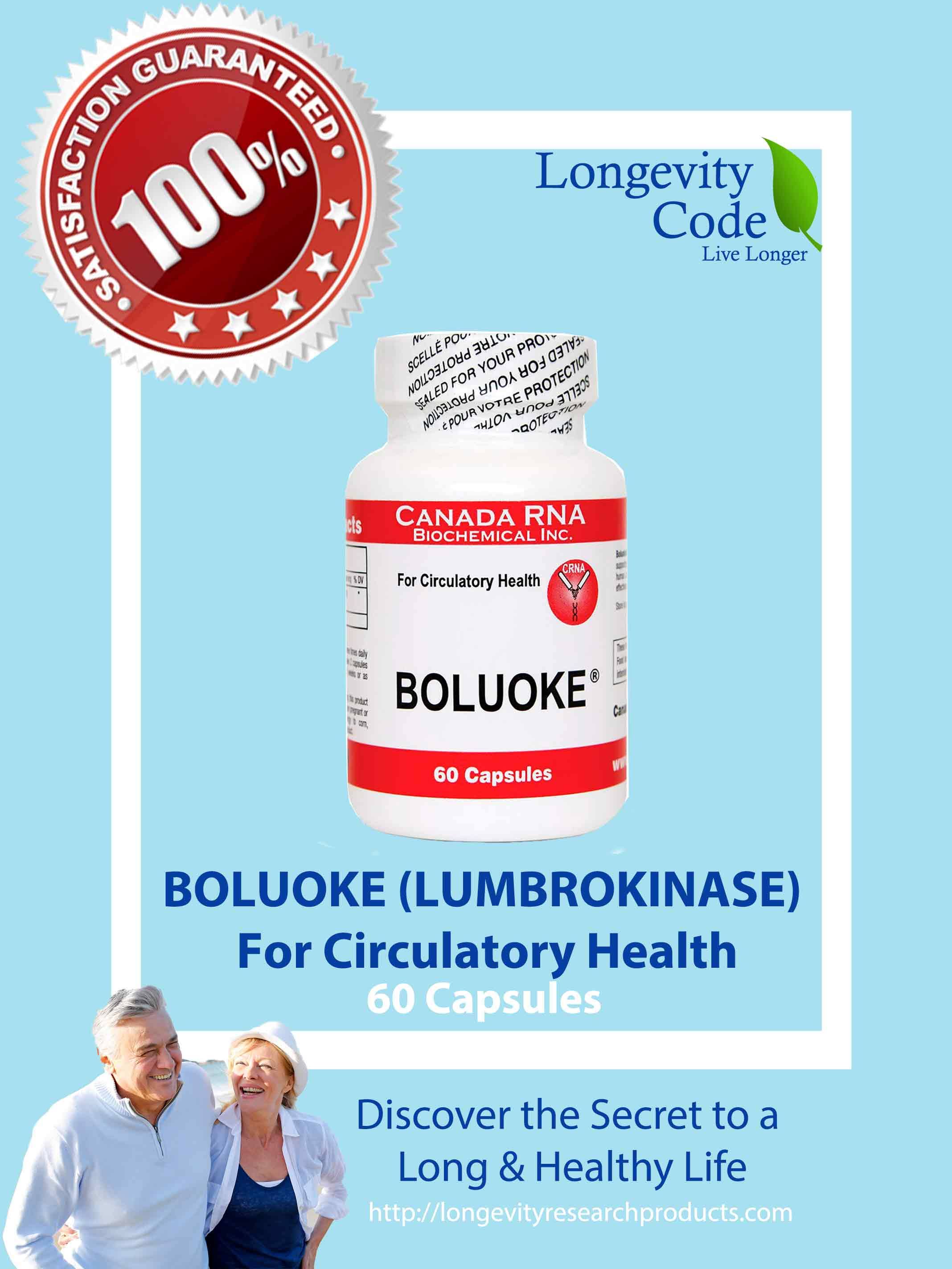 Canada RNA BOLUOKE (LUMBROKINASE) - 60 Capsules