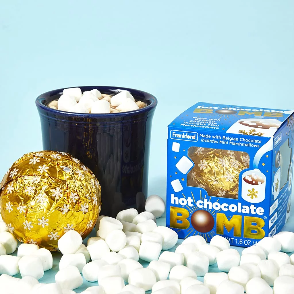 36 Pack Assorted Hot Chocolate Bombs - 18 Original Flavor, 6 Peppermint, 6 Double Chocolate, And 6 Salted Caramel Belgian Chocolate Hot Cocoa Melting