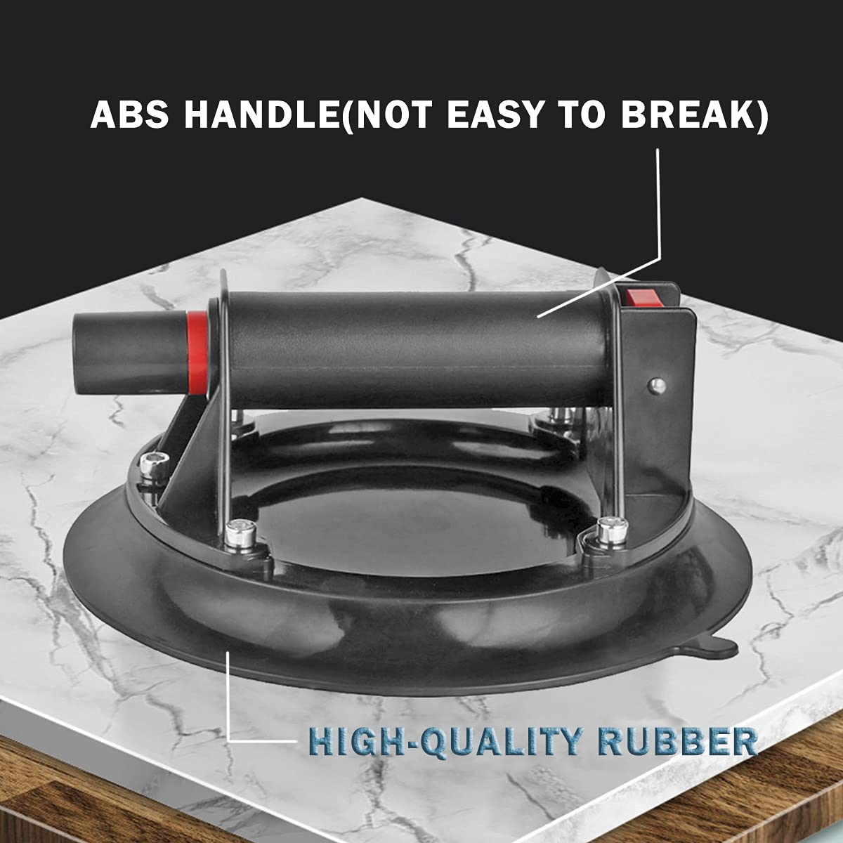 8 Vacuum Glass Suction Cup with ABS Handle Industrial Heavy Duty Glass Sucker Lifter for Moving Large Granite Tile Window Aquarium Lifting Handing