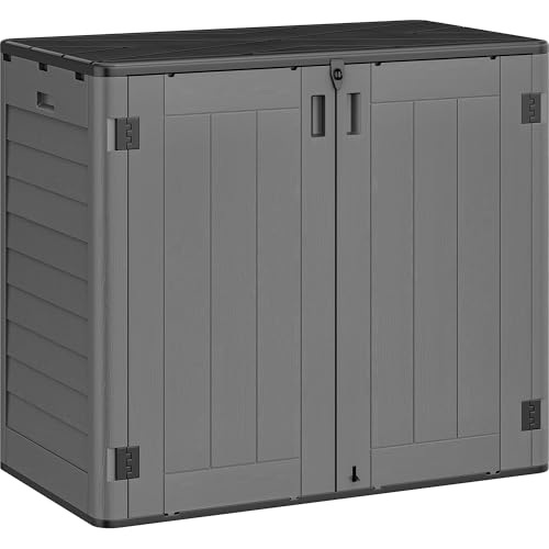 YITAHOME 60 cuft Vertical Outdoor Storage Shed w/o Shelf, Large Waterproof Storage Cabinet for Garden Shed, Tall Outdoor Storage Shed for Garage
