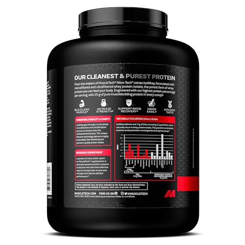 MuscleTech | IsoWhey | Whey Protein Isolate Powder| Muscle Builder for Men & Women | Post Workout Recovery Supplement | Chocolate | 2 lbs | 29