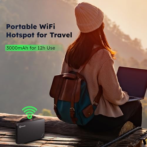 GlocalMe U3 4G LTE Mobile Hotspot, Portable WiFi Hotspot for Travel in 200+ Countries, No SIM Card Needed