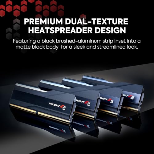 G.SKILL Trident Z5 RGB Series (Intel XMP 3.0) DDR5 RAM 64GB (2x32GB) 6000MT/s CL30-40-40-96 1.40V Desktop Computer Memory UDIMM