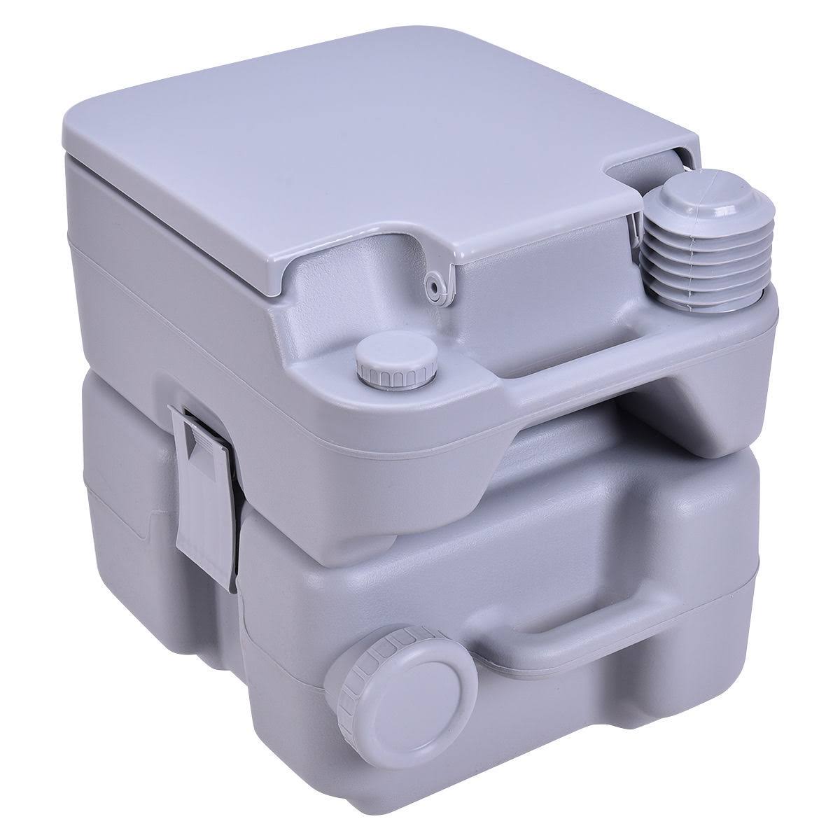Giantex 5Gallon Portable Toilet Flush Travel Outdoor Camping Hiking Toilet Potty
