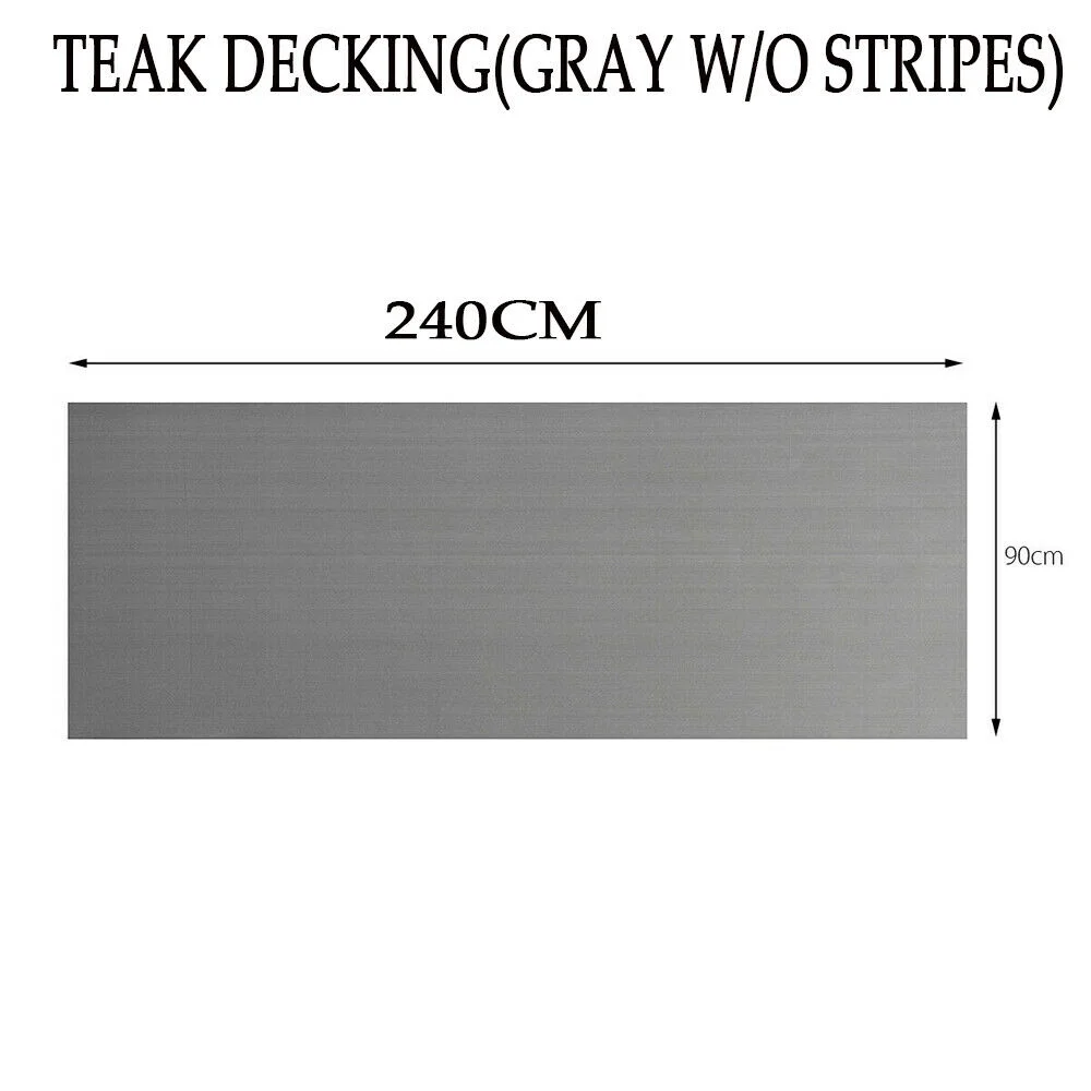 Wuzstar Non-Slip EVA Foam Faux Teak Floor Decking Sheet for Yacht Marine Floor Carpet Boat Flooring Pad (94.5" x 35.4", Dark Gray)