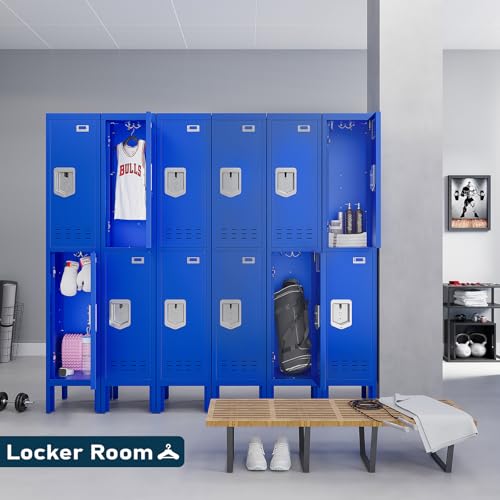 Metal Locker with 5 Doors,Lockers for Employees,66'' Steel Storage Locker for School,Gym, Office, Office,Garage