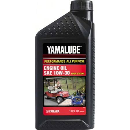 Yamaha LUB-10W30-GG-12 Yamalube 10W30 Golf Cart u0026 Generator Oil Quart; LUB10W30GG12 (12 Pack)